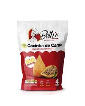 Coxinha de Carne Frita e Congelada / Frozen Meat Croquette BETH'S - 4un