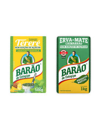 Erva Mate para Tereré de Abacaxi e Hortelã / Pineapple and Mint Mate Herb for Tereré BARÃO - 500g