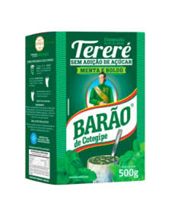 Erva Mate para Tereré de Menta e Boldo / Mint and Boldo Mate Herb for Tereré BARÃO - 500g