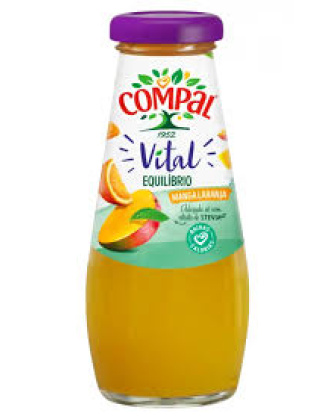 Suco de Manga e Laranja / Mango and Orange Juice COMPAL - 200ml