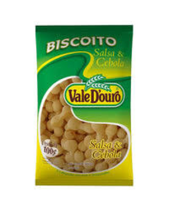 Biscoito de Polvilho Salsa e Cebola / Parsley and Onion Starch Biscuits VALE D'OURO - 100g