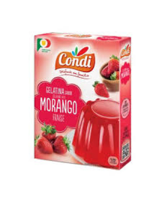 Gelatina em Pó de Morango / Strawberry Gelatin Powder CONDI - 114g