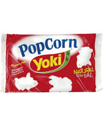 Pipoca para Microondas com Sal / Microwave Popcorn with Salt YOKI - 100g