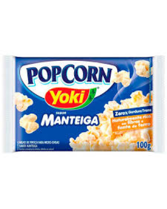 Pipoca para Microondas Manteiga / Microwave Butter Popcorn YOKI - 100g