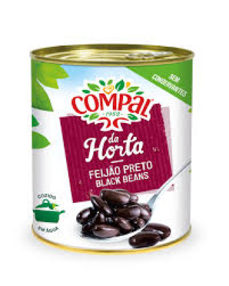 Feijão Preto / Black Beans COMPAL - 845g