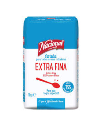 Farinha de Trigo Extra Fina T55 / Extra Fine Plain Flour NACIONAL - 1Kg