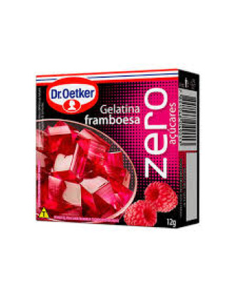 Gelatina Framboesa Zero Açúcar / Raspberry Jelly Zero Sugar DR.OETKER - 12g