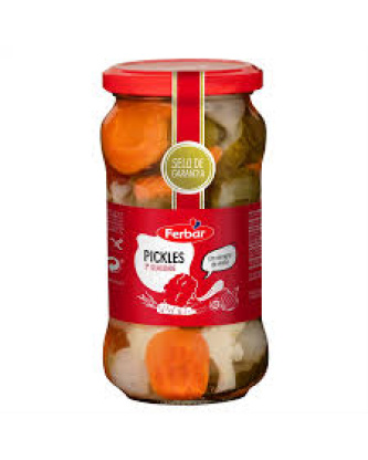 Cocktail Pickles no Vinagre / Cocktail Pickles in Vinegar FERBAR - 345g