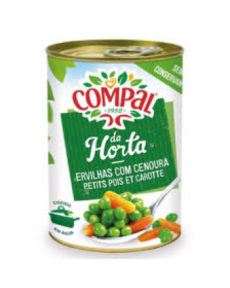Ervilhas com Cenoura / Peas with Carrot COMPAL - 410g
