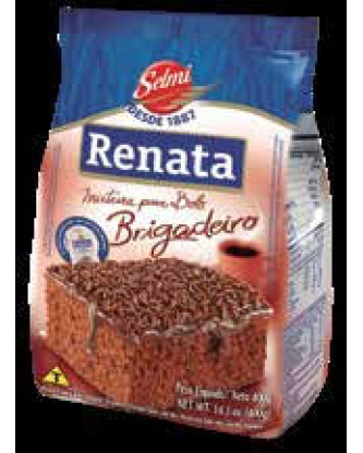 Mistura para Bolo Sabor Brigadeiro / Chocolate Fudge Flavour Cake Mix RENATA - 400g