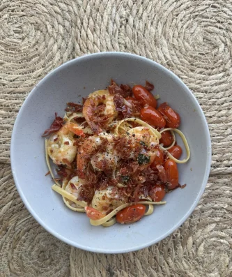 Prawn & Prosciutto Linguine 🍝