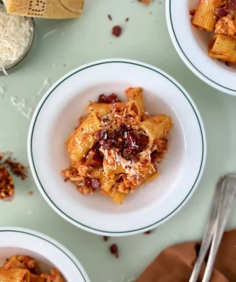 Higher-Protein Pasta Amatriciana