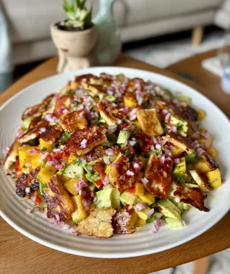 Mango, Halloumi & Tajin Salad