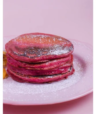 Beetroot Pancake with Cinnamon Sugar