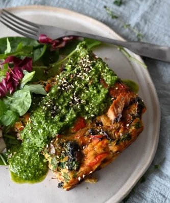 Mackerel and Veggie Quiche