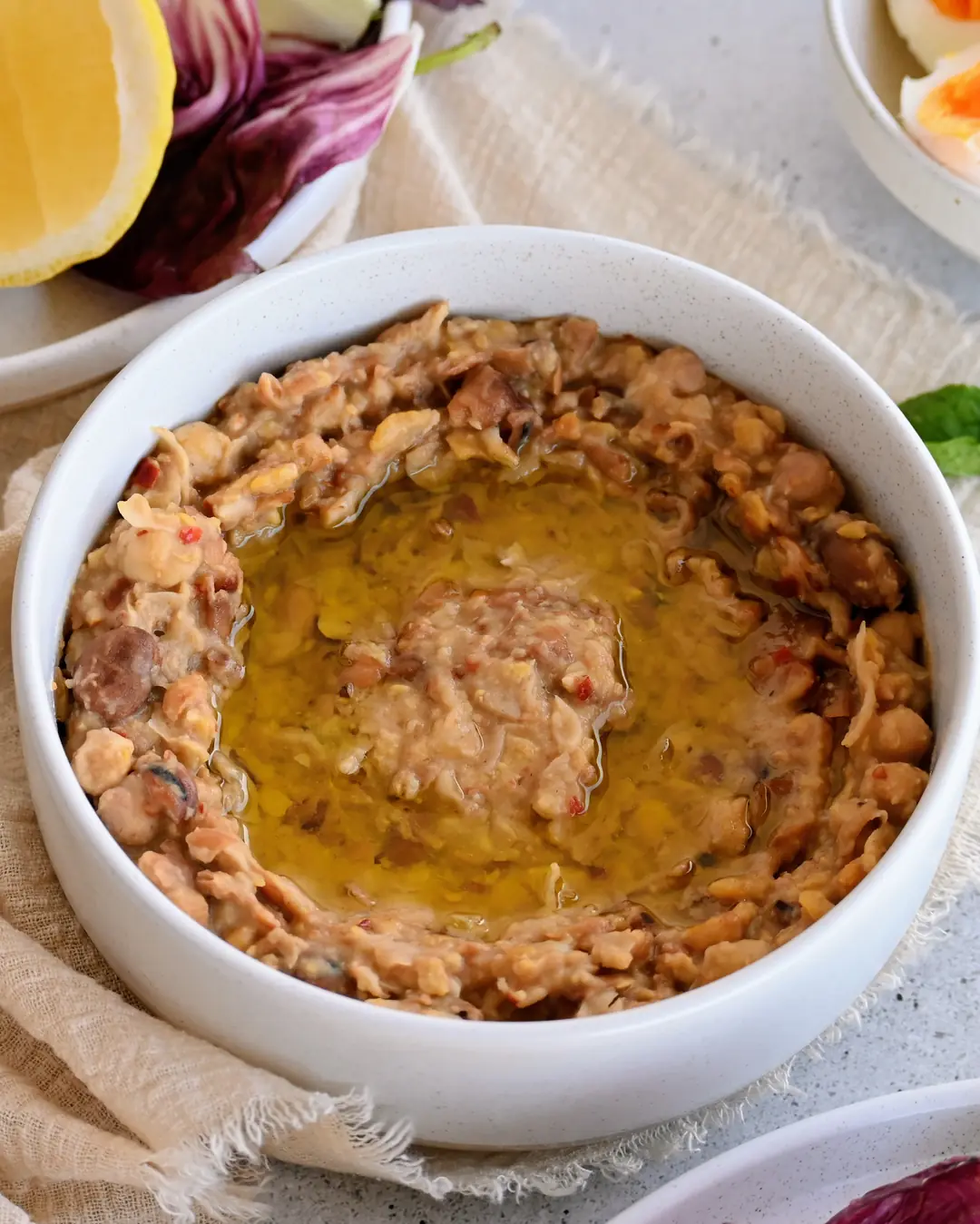 Garlic-Lemon Beans with Eggs (Ful Mudammas)