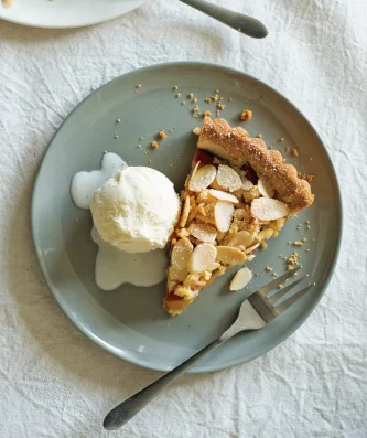 Roasted Nectarine & Almond Tart