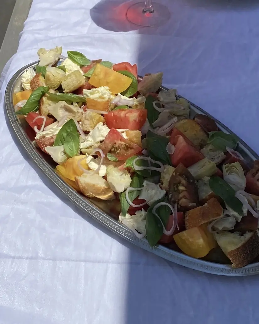 Simple Artichoke Panzanella Salad