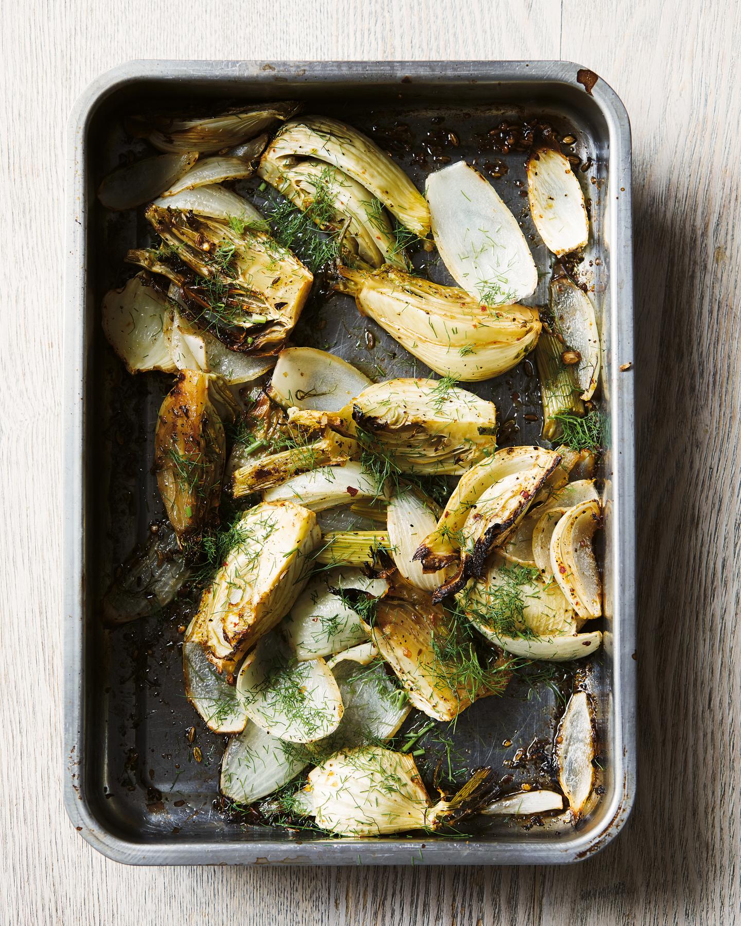 Roasted Fennel with Citrus Zest and Chilli