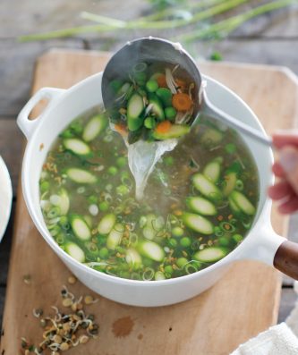 Spring Vegetable Chicken Soup