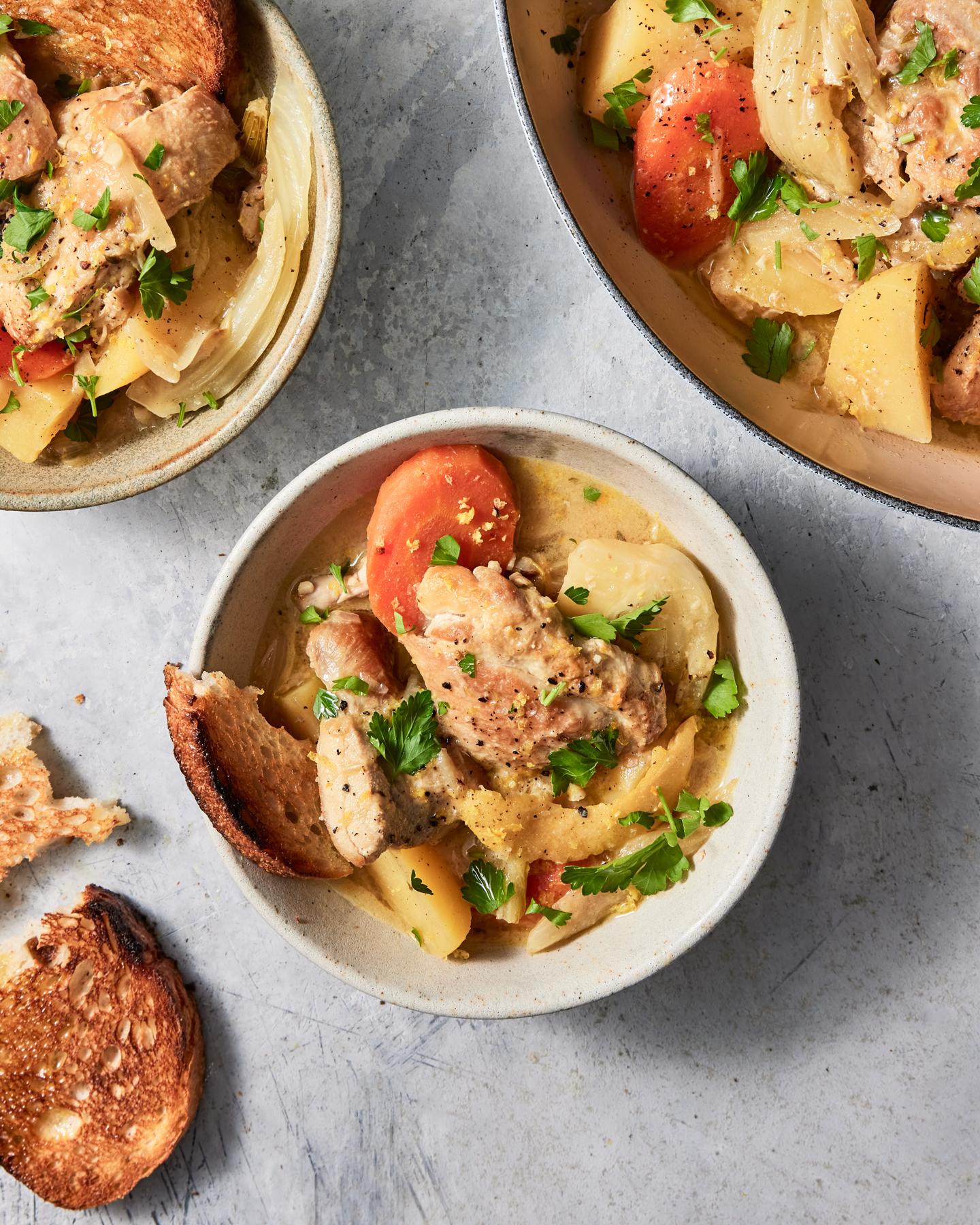 Simple Chicken Stew with Fennel