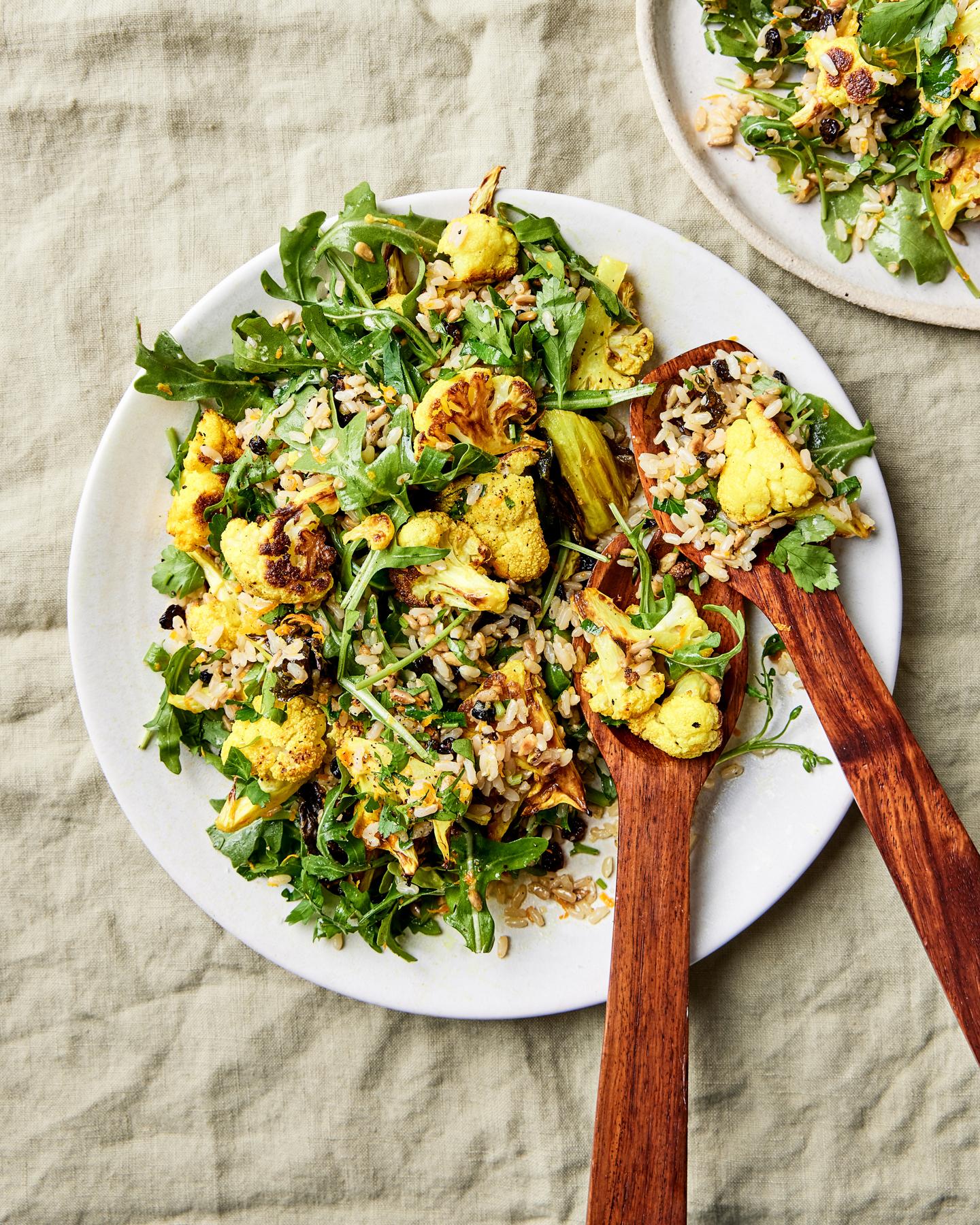 Cauliflower Salad with Turmeric & Currants